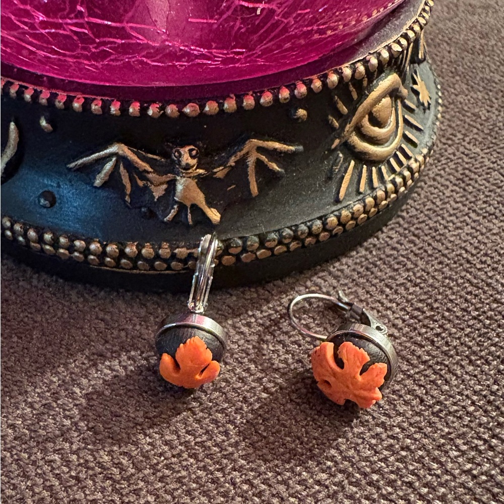 Autumn Leaf Polymer Clay Earrings
